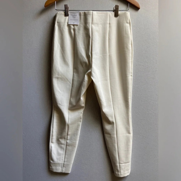 NWT Talbots Portland Cream colour  Trouser Pants Sz 8 - Picture 2 of 10